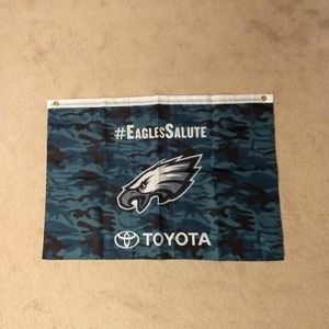 Eagles Salute Toyota Flag Banner Tapestry